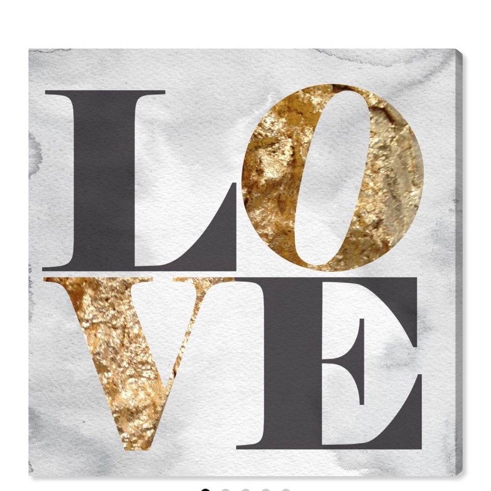 Oliver Gal Build On Love Stone Canvas
